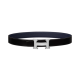 18위 HERMES 에르메스 H벨트 버클 가죽벨트 남성용 (금장/은장) (3.8cm) H100