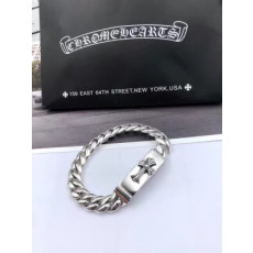CHROME HEARTS 크롬하츠 남녀공용 925실버 십자가 팔찌 16~22cm