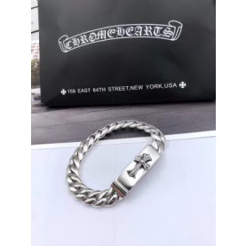 CHROME HEARTS 크롬하츠 남녀공용 925실버 십자가 팔찌 16~22cm