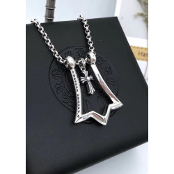 CHROME HEARTS 크롬하츠 남녀공용 925실버 목걸이 65cm