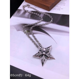 CHROME HEARTS 크롬하츠 남녀공용 925실버 목걸이 65cm