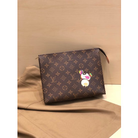 LOUIS VUITTON 루이비통 2020 모노그램 남여공용 클러치백 M47542,LOUB1663,26cm,브라운