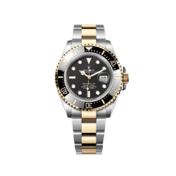 44위 ROLEX 로렉스 씨-드웰러 VIP타입 싱크로율 완벽 투톤콤비 18K RG 44mm 남성용시계 세라믹 베젤 블랙 다이얼 ETA 2836-2 오토매틱 무브먼트 rol0834
