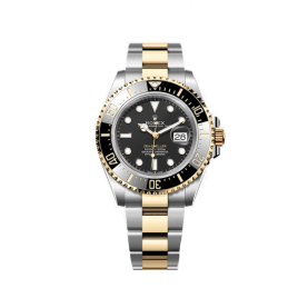 44위 ROLEX 로렉스 씨-드웰러 VIP타입 싱크로율 완벽 투톤콤비 18K RG 44mm 남성용시계 세라믹 베젤 블랙 다이얼 ETA 2836-2 오토매틱 무브먼트 rol0834