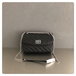 BALENCIAGA 발렌시아가 BB 라운드 체인 숄더백 B90080