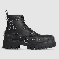 BALENCIAGA 발렌시아가 여성용 부츠 트랙터 콤뱃 부츠 763495