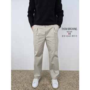 THOM BROWNE 톰브라운 사각패치 면 팬츠 3COLOR