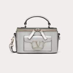VALENTINO 발렌티노 로코 메탈릭 카프스킨 미니 숄더백