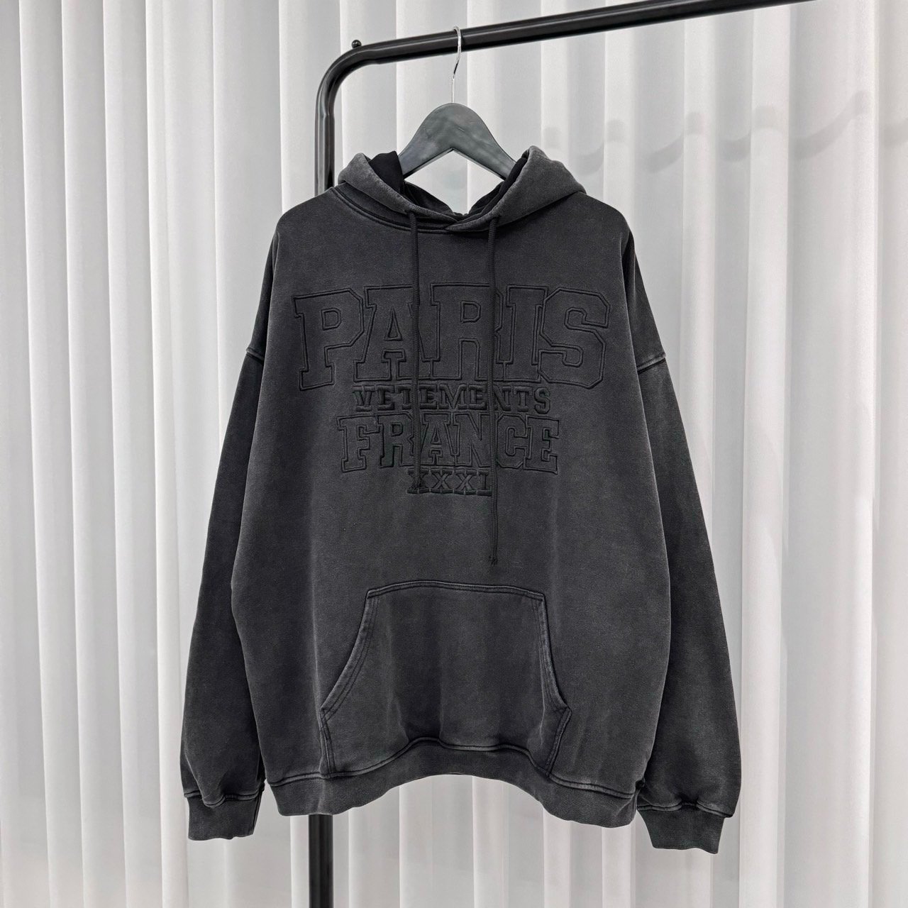VETEMENTS 베트멍 XXXL 엠브로이드 자수 후디