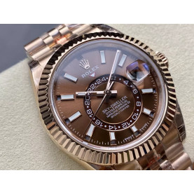 ROLEX 로렉스 스카이드웰러 초코 다이얼 로즈골드 금통 쥬빌레 42mm