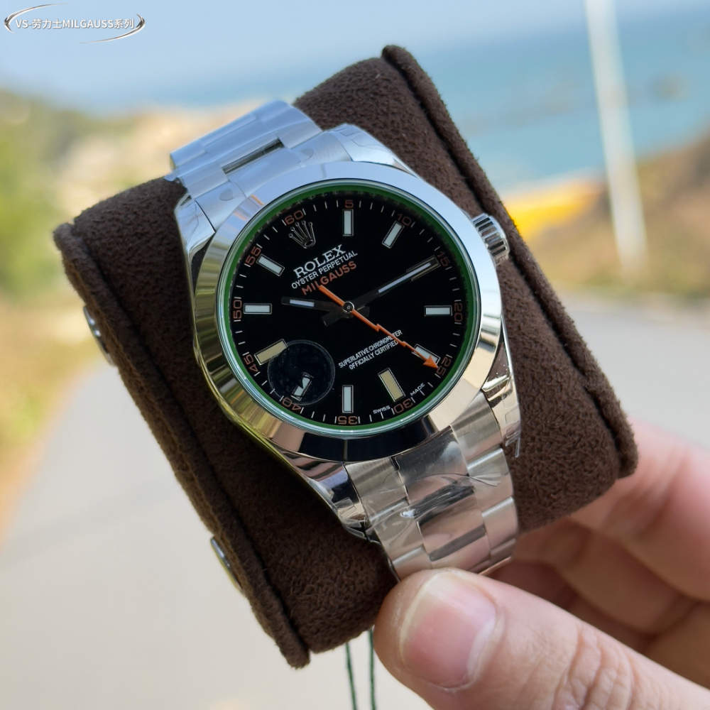 ROLEX 로렉스 밀가우스 검판 다이얼 SS 브레이슬릿 40mm