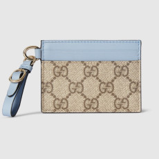 GUCCI 구찌  GG 엠블럼 스트랩 카드 케이스 819121
