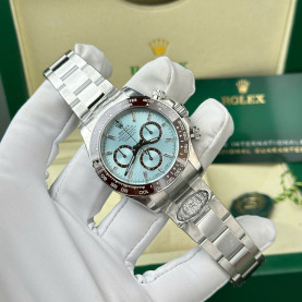 ROLEX 로렉스 데이토나 크로노그래프 아이스블루 다이얼 바게트다이아 40mm 126506