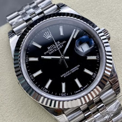 ROLEX 로렉스 데이저스트 검판 다이얼 바인덱스 SS 쥬빌레 41mm 126334