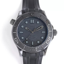OMEGA 오메가 씨마스터 75주년 다이버 블루 세라믹 다이얼 러버밴드 42mm 210.32.42.20.03.002