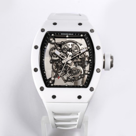 RICHARD MILLE 리차드밀 부바왓슨 화이트 세라믹 화이트 러버밴드 RM-055