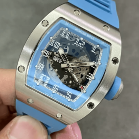 RICHARD MILLE 리차드밀 스틸 블루 러버 스트랩 RM-010