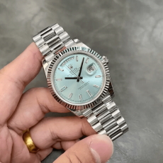 ROLEX 로렉스 데이데이트 아이스블루 다이얼 바게트인덱스 40mm V3(텅스텐 헤비 버전) 228236