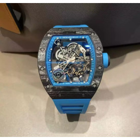 RICHARD MILLE 리차드밀 부바왓슨 블랙 카본 케이스 블루 포인트 블루 밴드 RM-055