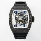 RICHARD MILLE 리차드밀 부바왓슨 블랙 카본 케이스 화이트 포인트 블랙 밴드 RM-055
