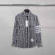 THOM BROWNE 톰브라운 사선완장 건클럽 체크 셔츠