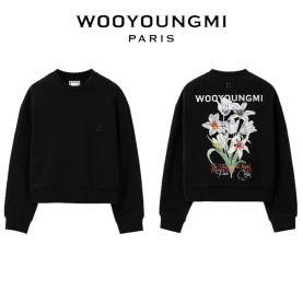 WOOYOUNGMI 우영미 플라워 그래픽 맨투맨