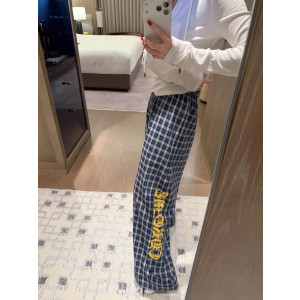 CHROME HEARTS 크롬하츠 레터링 체크 팬츠