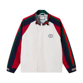 GUCCI 구찌 64265 인터로킹 G 자수 코튼 드릴 자켓