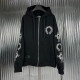 CHROME HEARTS 크롬하츠 더블 크로스 후드집업