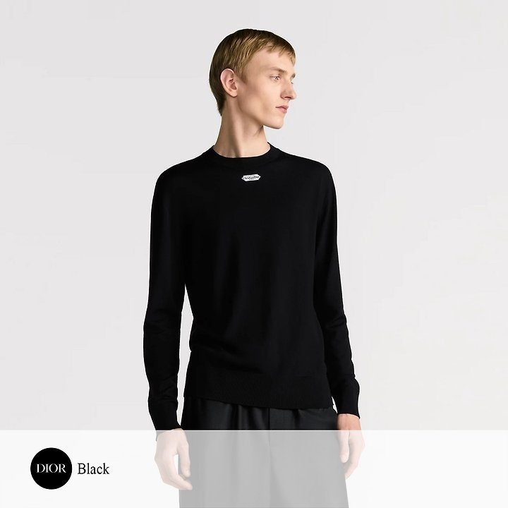 DIOR 디올 파리 라벨 크루넥 니트