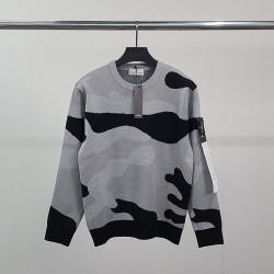 STONE ISLAND 스톤아일랜드 로고와펜 스테인 니트