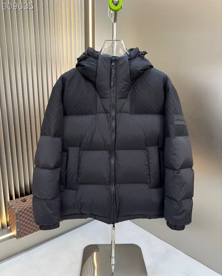 LOUIS VUITTON 루이비통 모노그램 퀄티드 블루종 패딩 자켓