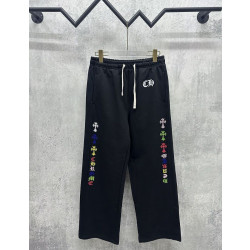 CHROME HEARTS 크롬하츠 7071 멀티 컬러 크로스 사이드 라인 스웨트 팬츠