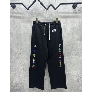 CHROME HEARTS 크롬하츠 7071 멀티 컬러 크로스 사이드 라인 스웨트 팬츠