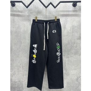 CHROME HEARTS 크롬하츠 7072 매티 보이 링크 사슬 팝아트 일러스트 스웨트 팬츠