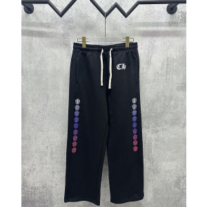 CHROME HEARTS 크롬하츠 7074 대거 그라데이션 사이드 라인 스웨트 팬츠