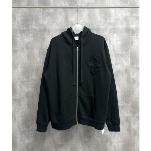 CHROME HEARTS 크롬하츠 크로스 패치 아플리케 후드 집업 자켓